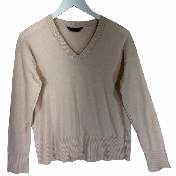 DENVER HAYES Light peach nude V-Neck Women's Sweater size small - Picture 4 of 14